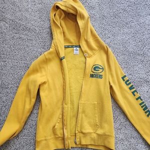 Large PINK Bling Green Bay Packers Hoodie